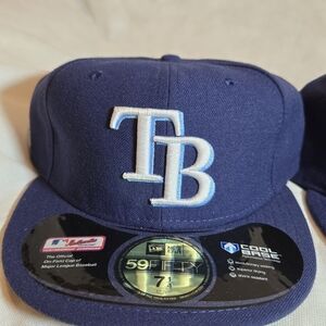 NWT Navy Blue New Era 59FIFTY Tampa Bay Devil Rays' Fitted Hat Cap ALL SIZES